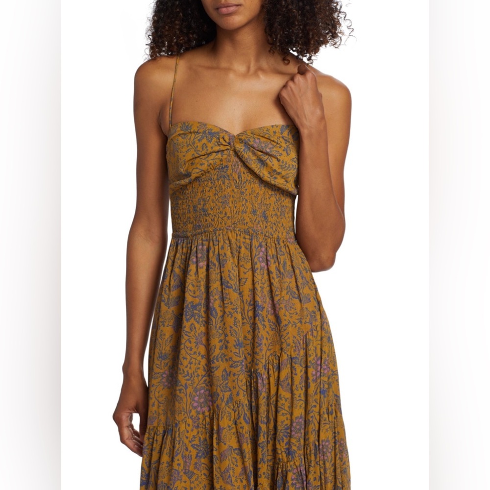 Free People Mustard Floral Maxi Dress - Picture 11 of 13